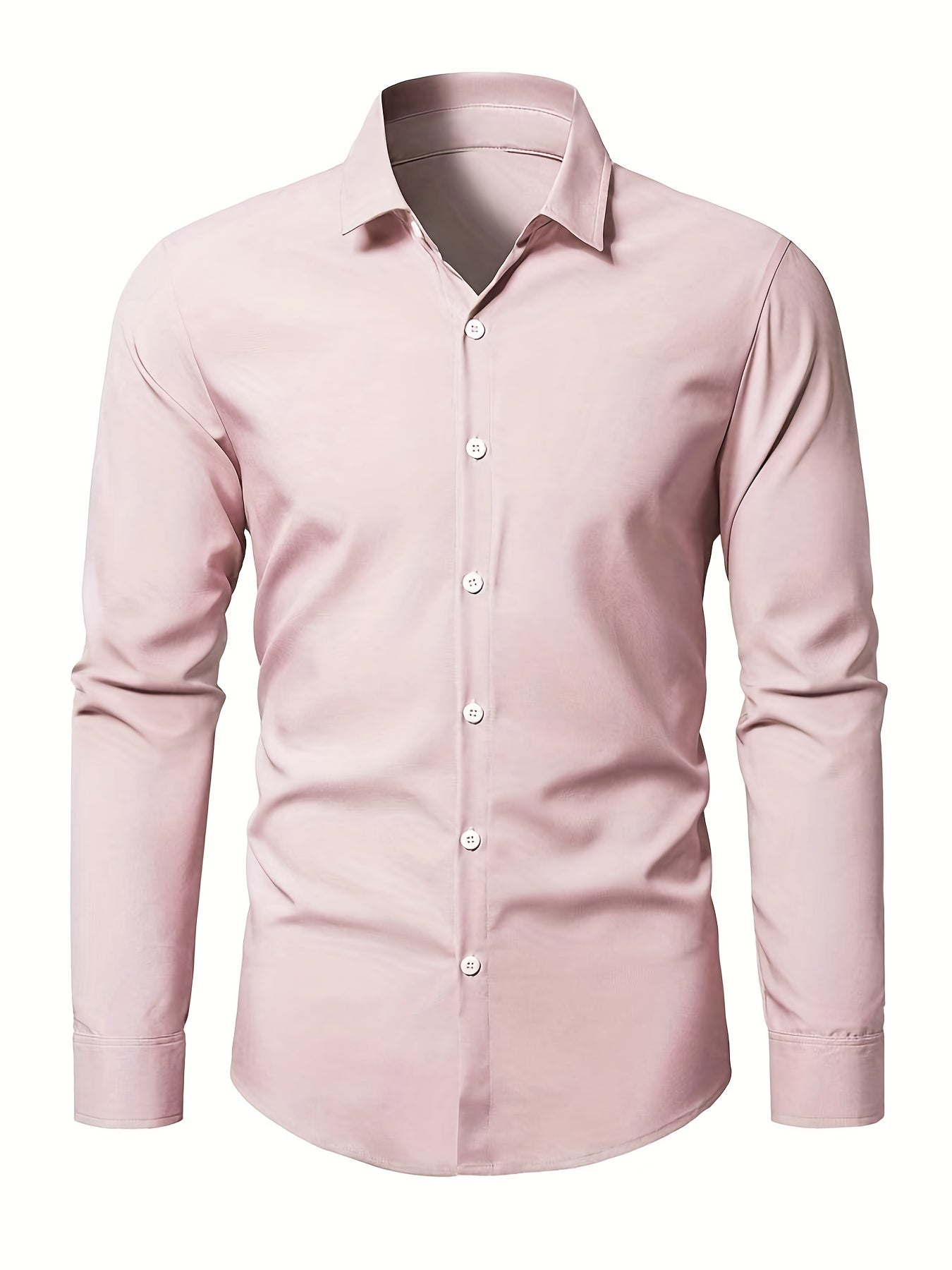 Men's Classic Long Sleeve Shirt Button Up Semi-Formal Casual Business Wear