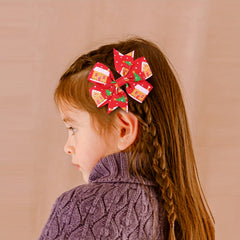 Christmas Elk Snowman Hair Clip