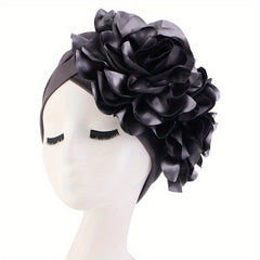 Double Flower Turban Headwrap Hat for Girls