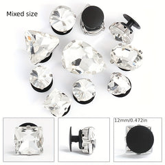 10pcs Mixed Claw Drill DIY Accessories Box Bag Shoe Buckle