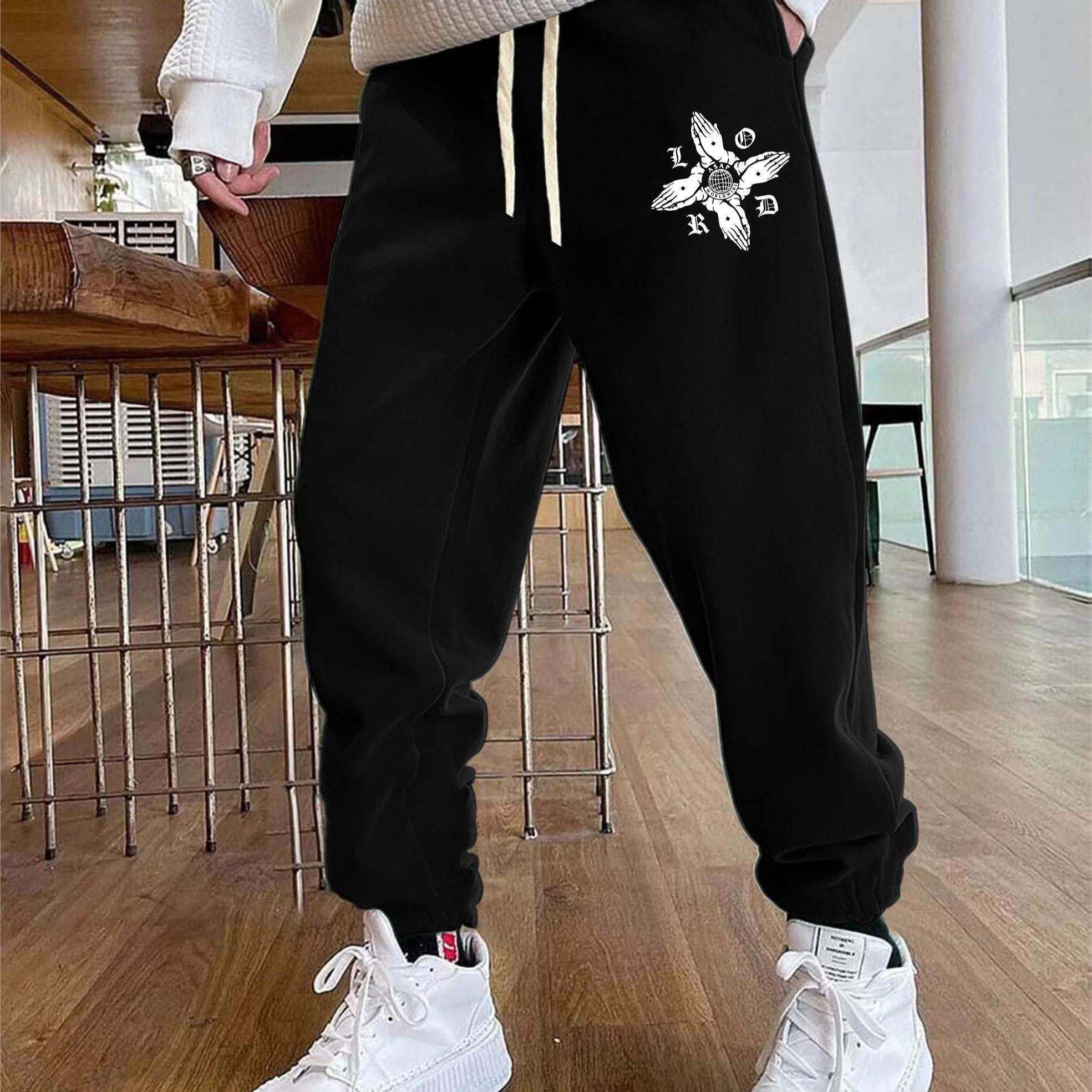 Prayer Position Pattern Joggers Men s Casual Loose Fit Sweatpants