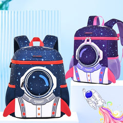 3D Astronaut Kids Backpack School Boys Girls Kindergarten Elementary