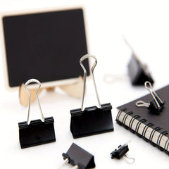 Binder Clips Paper Clamps Assorted Sizes Large Medium Small 26pcs