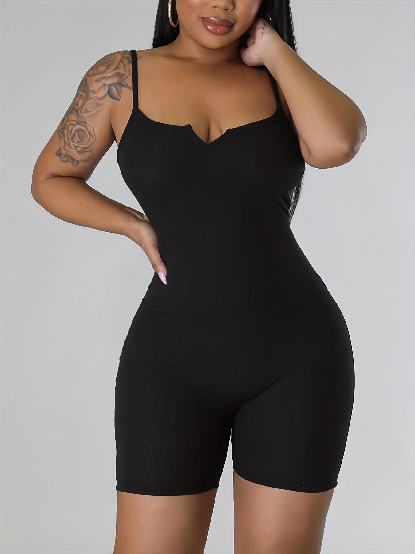 Sexy V Neck Yoga Jumpsuit Quick Dry Fitness Romper