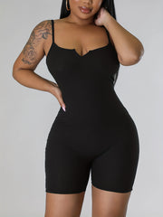 Sexy V Neck Yoga Jumpsuit Quick Dry Fitness Romper