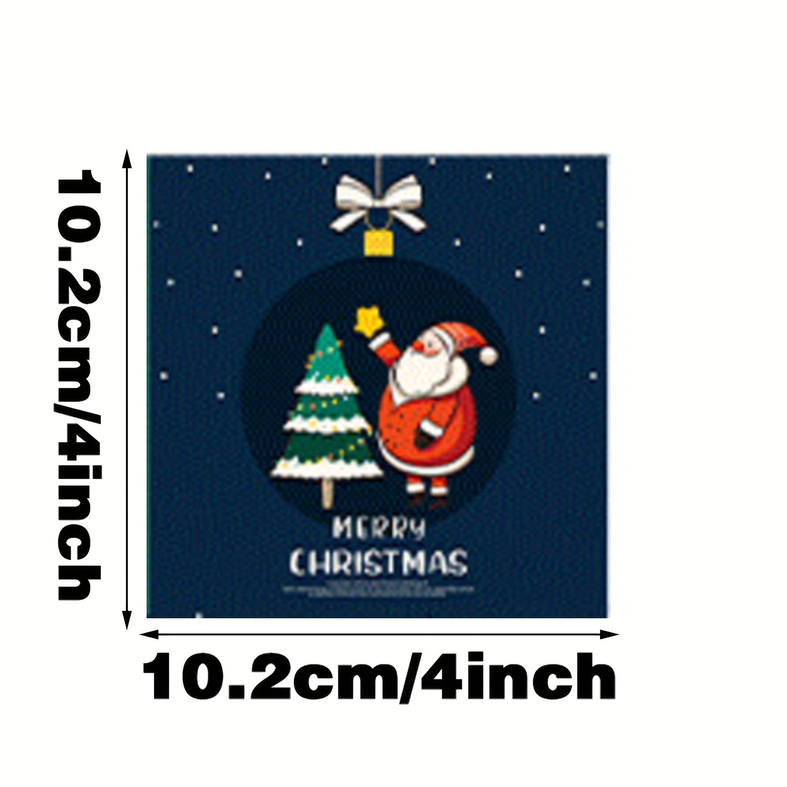 30 Pcs Christmas Greeting Card Mini Xmas Blessing Card Year Gift Postcard