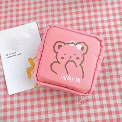 Women Storage Bag Sanitary Pad Pouch Napkin Cosmetic Bags Girls Makeup Bag