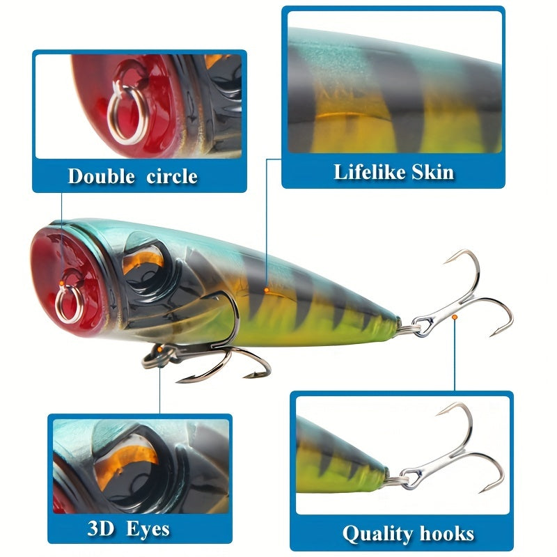 Long Throw Water Surface System 7 14g Plastic Hard Bait for Perch Fishing