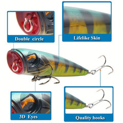 Long Throw Water Surface System 7 14g Plastic Hard Bait for Perch Fishing