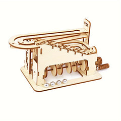 Marble Run 3D Wooden Puzzle Kit Adults Teens DIY Model Building