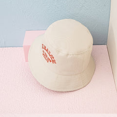 Cotton Embroidery Bucket Hat for Summer Sun Protection