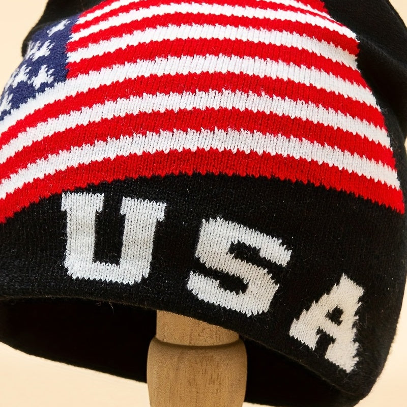 Men's Independence American Flag Knit Hat