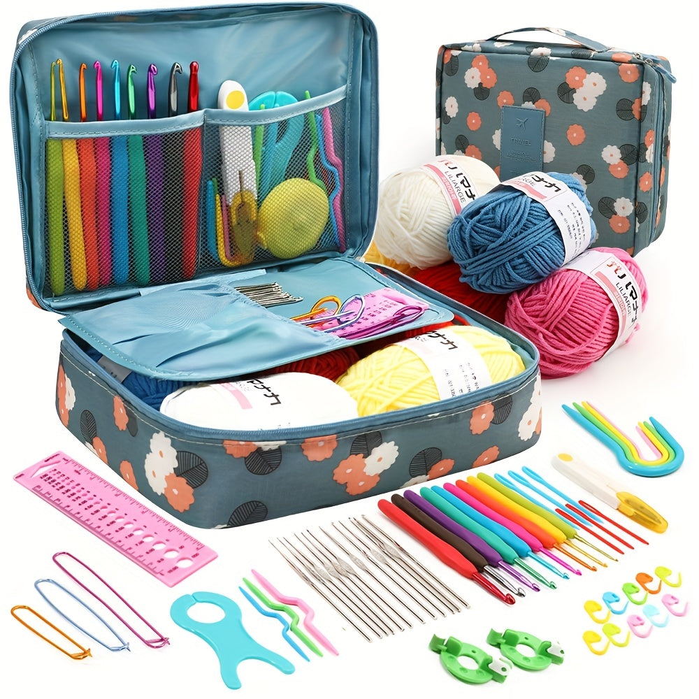 Crochet Hook Set Weave Yarn Kits With Storage Bag