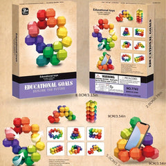 Autism Sensory Toy Inseparable Rainbow Ball Quiet Fidget Toy Gift