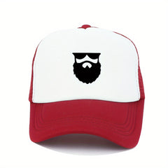 Breathable Mesh Cap Beard Men's Baseball Cap Outdoor Casual Sports Hat