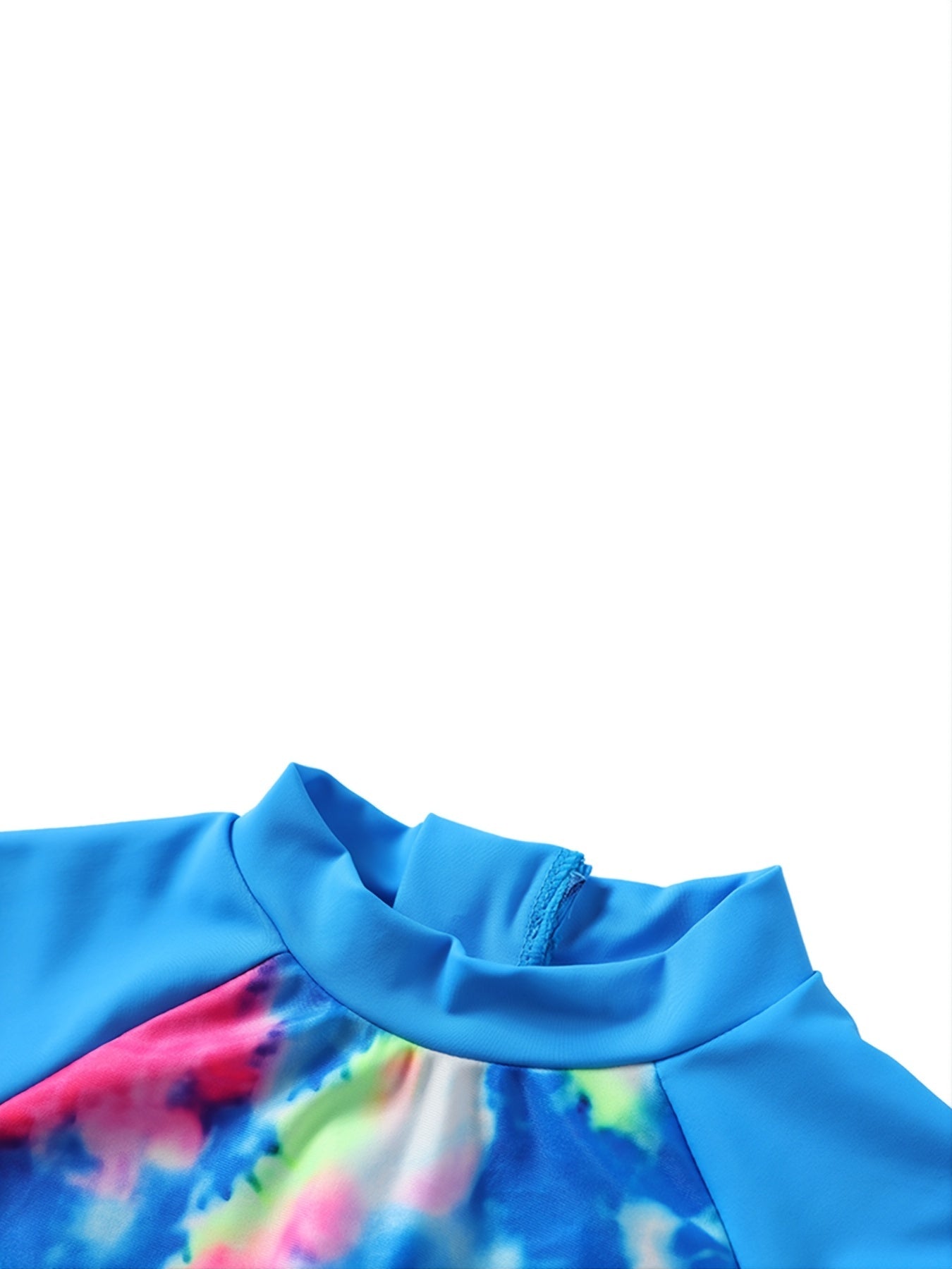 Girls Tie Dye Long Sleeve Swimwear One Piece