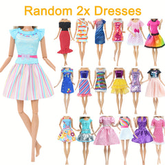 27pcs Doll Clothing Set - Princess Dress, Fashionable Dresses, Top