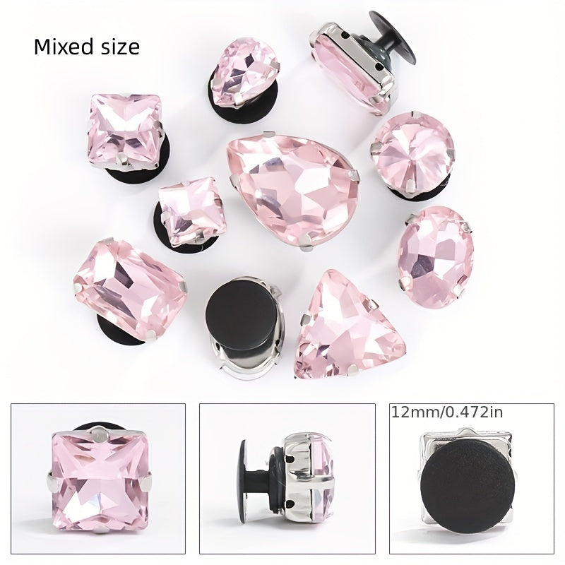 10pcs Mixed Claw Drill DIY Accessories Box Bag Shoe Buckle