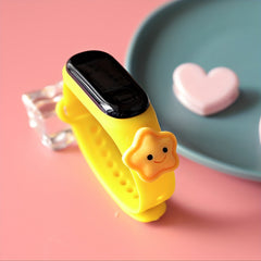 Star Sun Cloud Shape Digital Watch LED Waterproof Outdoor Wristband