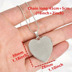 Heart Pendant Necklace Holiday Party Gift For Girls