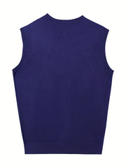 Men's V Neck Cable Knit Sweater Vest