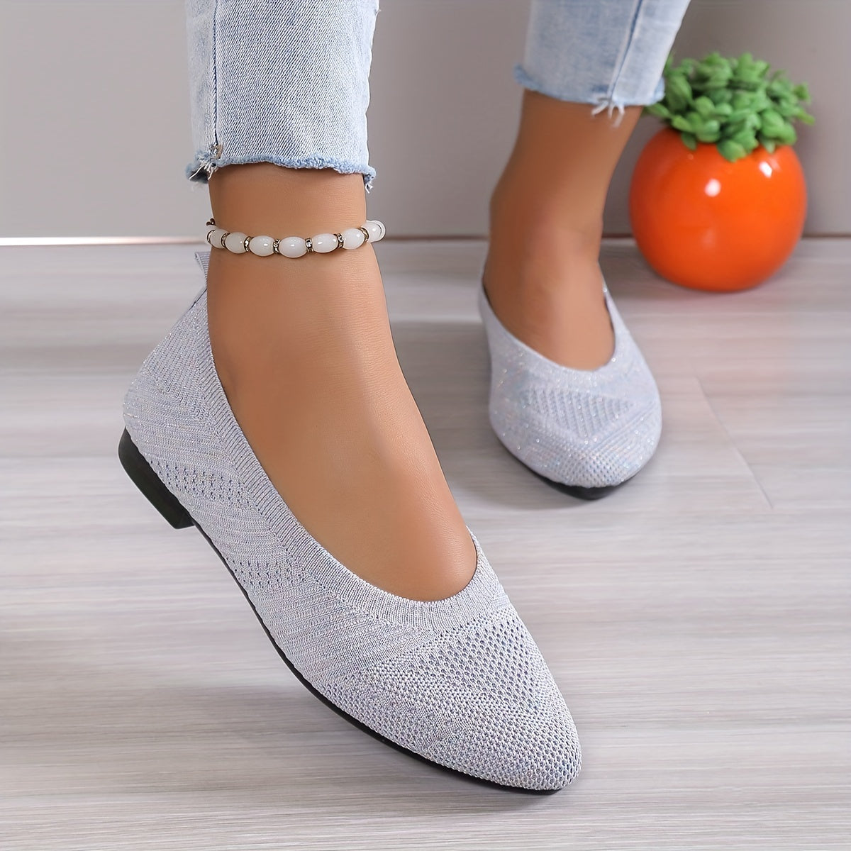 Women's Breathable Slip On Walking Shoes Lightweight Flat Shoes
