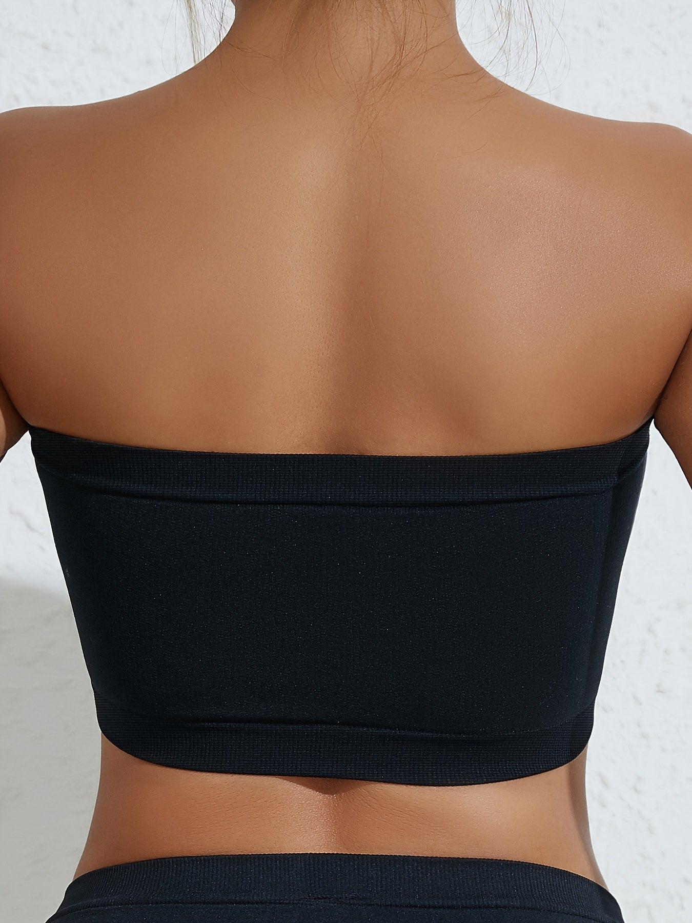 3pcs Strapless Crop Tops Women's Tube Top