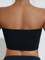 3pcs Strapless Crop Tops Women's Tube Top