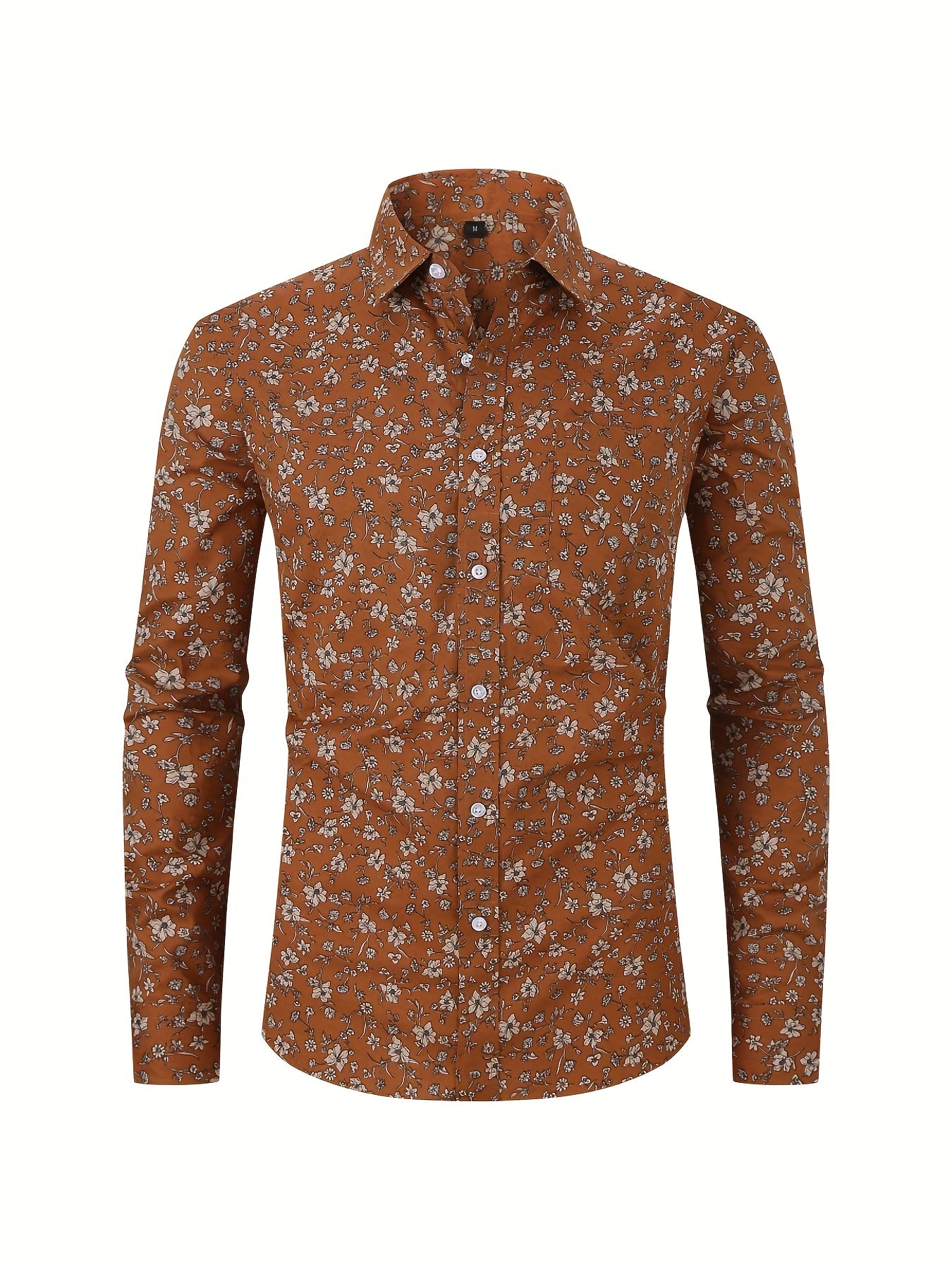 Men's Pattern Formal Button Up Shirt Spring/Fall Business Wear