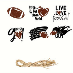Football Coach & Team Ornaments Set - School & Friends Family Decoration