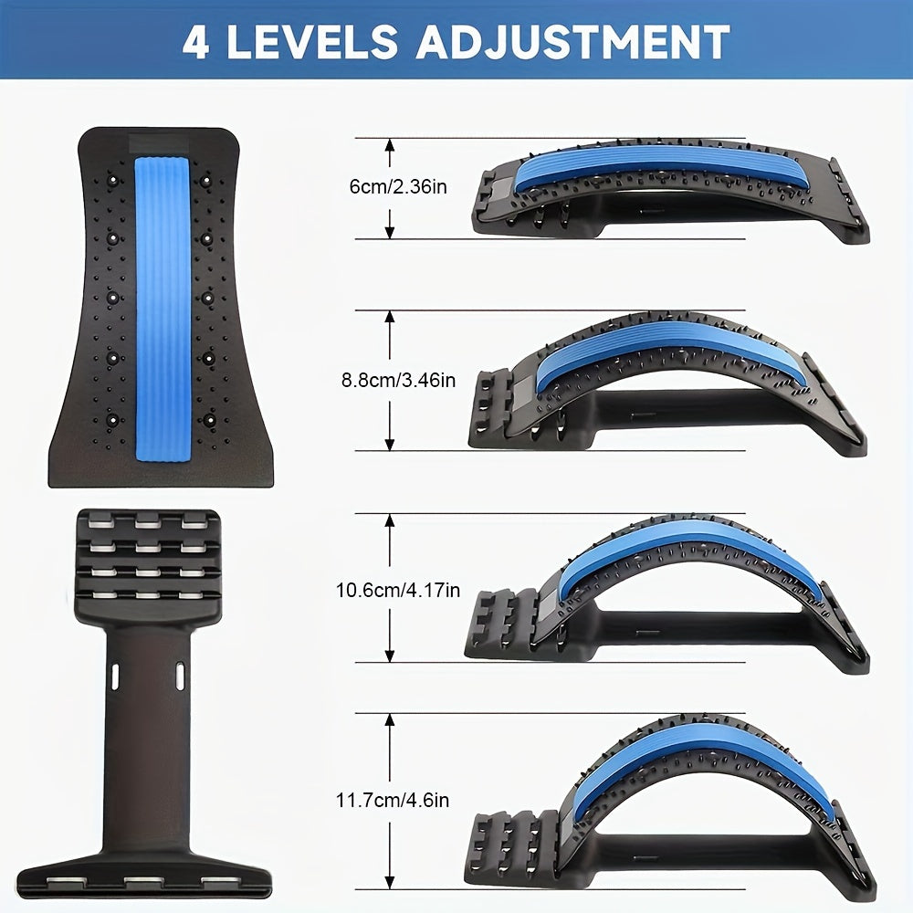 Adjustable Back Massage Stretcher for Spine Board Waist Stretching