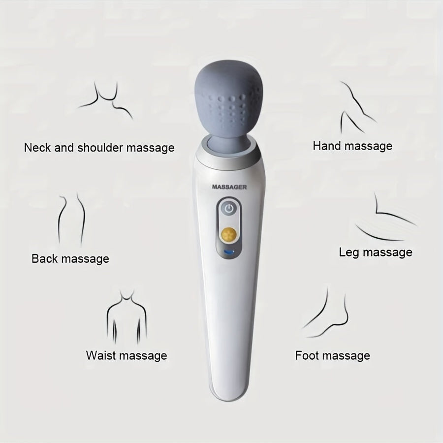 Portable Handheld Muscle Massager for Neck, Shoulders, Waist, Legs, and Feet