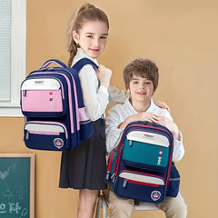 Baguette Schoolbag For Kids 6-12 Years Old Load Reduction Spine Protec