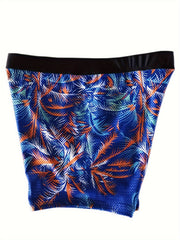 Coconut Tree Print Men's Swimming Trunks Beach Vacation