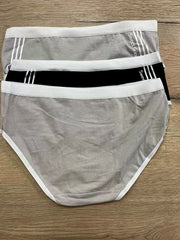 3pcs Colorblock Briefs Comfy & Stretchy Intimates Panties Womens Lingerie