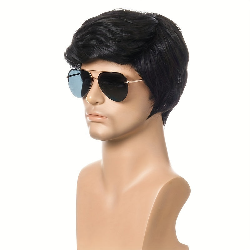 Short Hair Men's Daily Wig Dress Up Wig for Parties