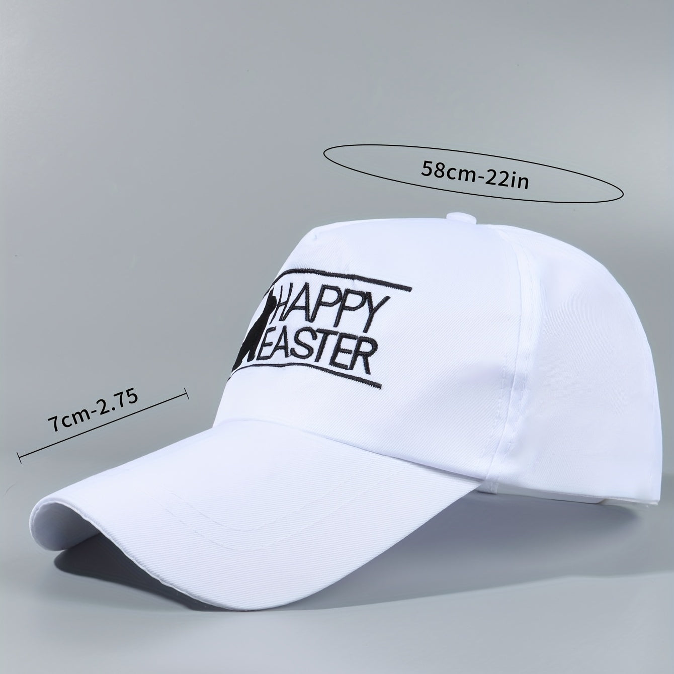 Easter Bunny Baseball Cap Embroidered Sun Hat Adjustable Dad Hats