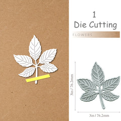 Flowers & Leaves Metal Cutting Dies for DIY Scrapbooking