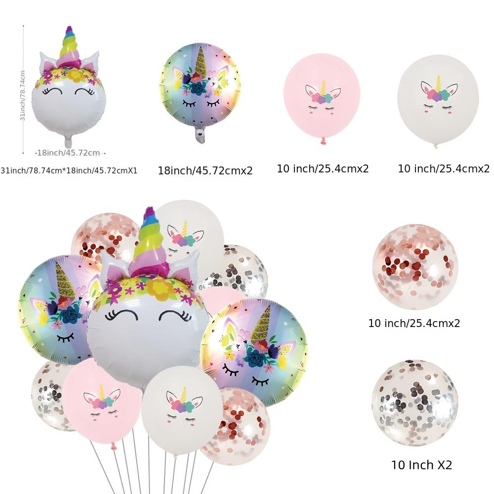Unicorn Balloons Set for Girls Birthday Party