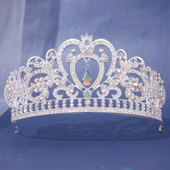 Silver Crystal Crowns And Tiaras With Comb For Girls Or Women