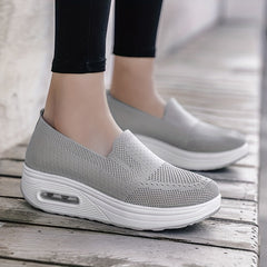 Women's Slip On Platform Sneakers Air Cushion Shoes