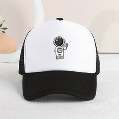 Casual Astronaut Mesh Cap Sun Protection for Summer, Boys Girls