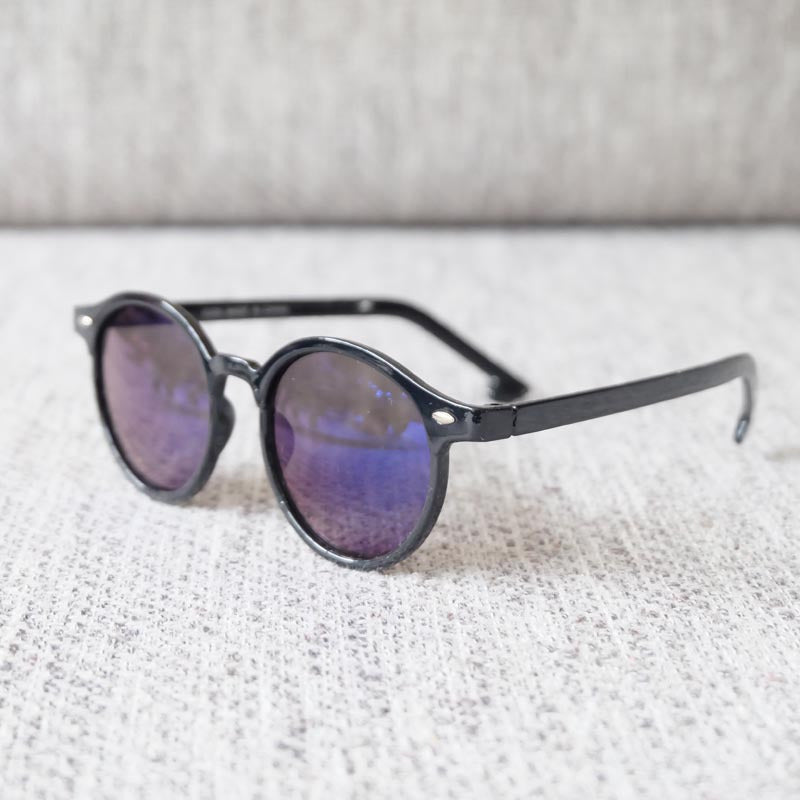 Boys Round Frame Sunglasses Colorful Lens Party Sun Protection
