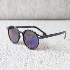 Boys Round Frame Sunglasses Colorful Lens Party Sun Protection