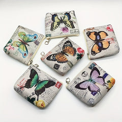 Retro Butterfly Coin Purse for Girls Small Storage Bag