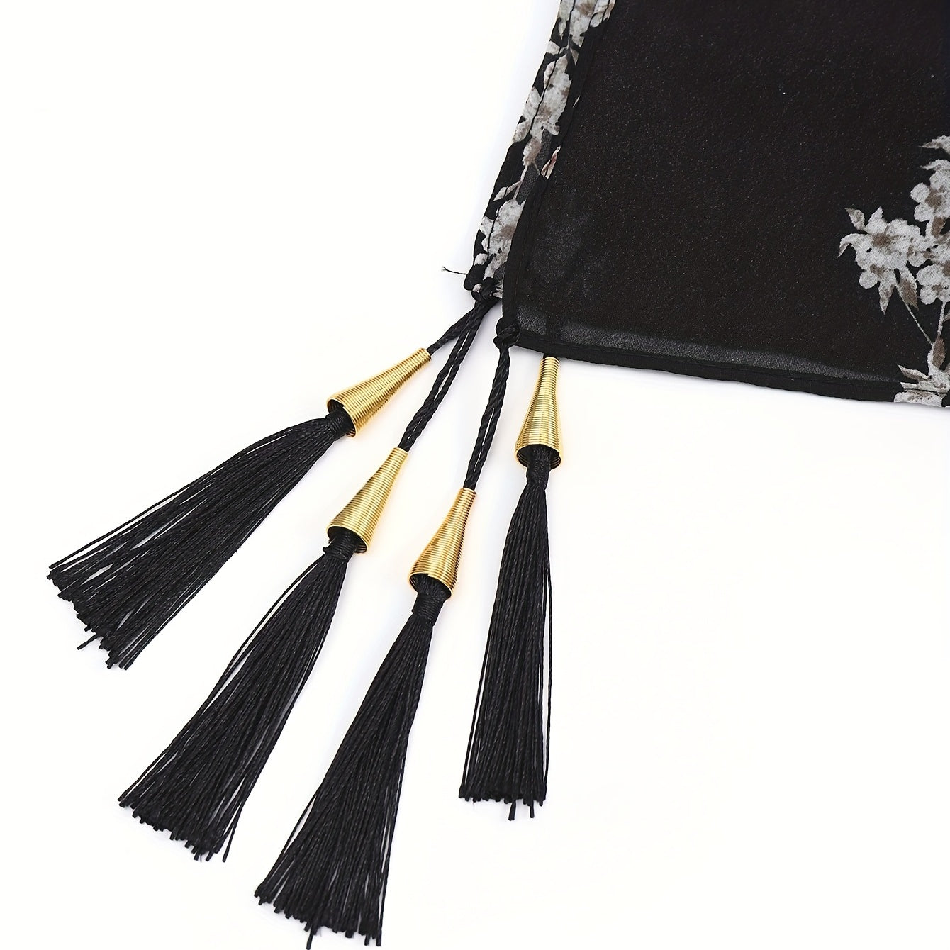 Flower Print Tassel Shawl Thin Gauze Scarf Outdoor Beach Towel Cover