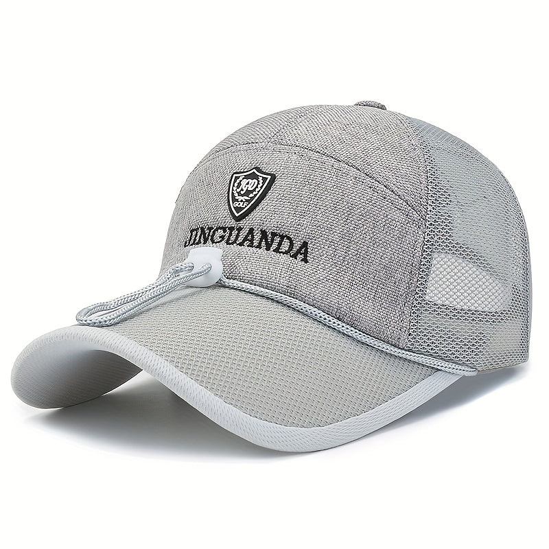 Summer Cotton Linen Men's Baseball Cap Sunscreen Fishing Cap