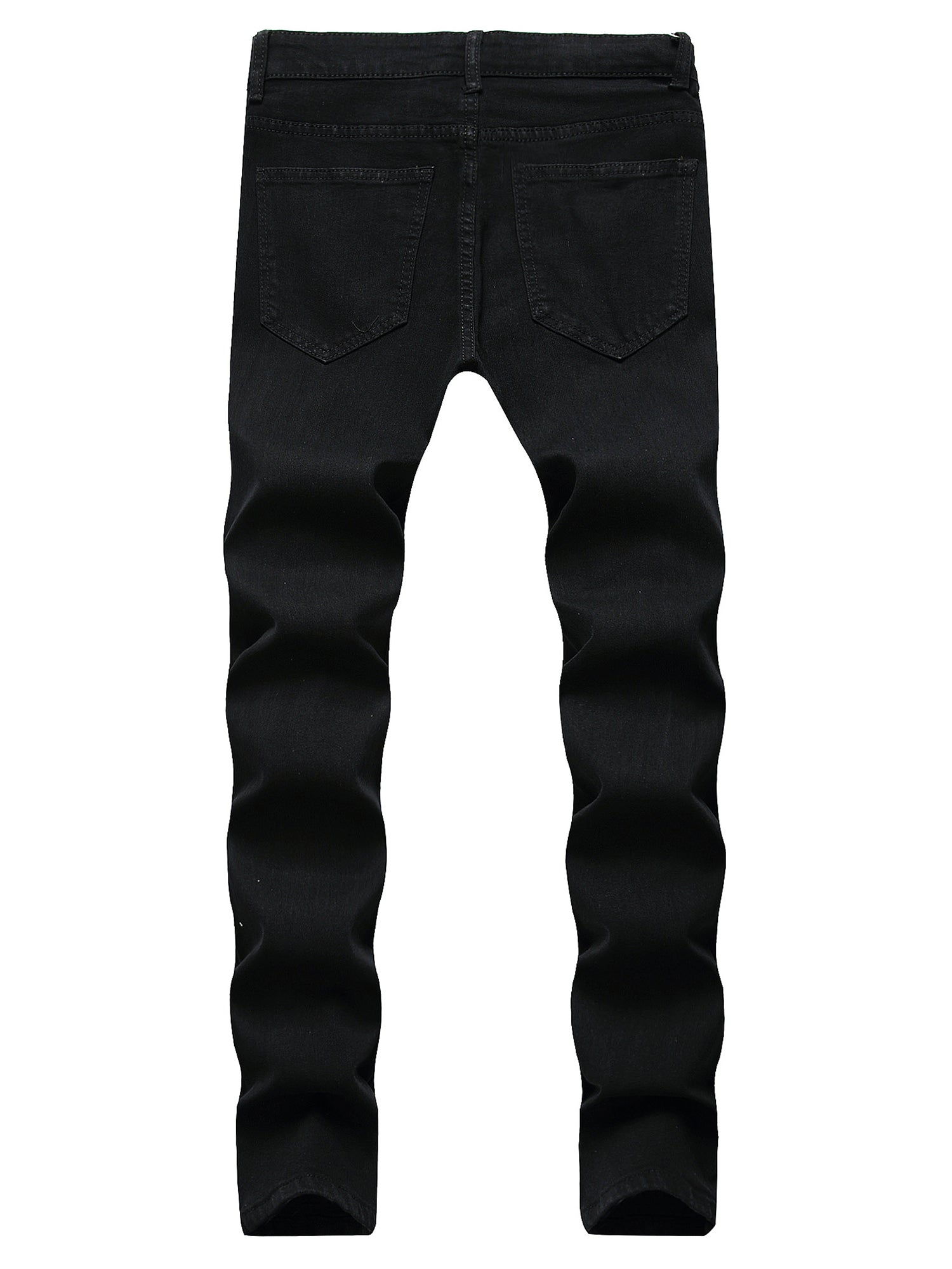 Men's Ripped Knee Slim Fit Stretch Jeans