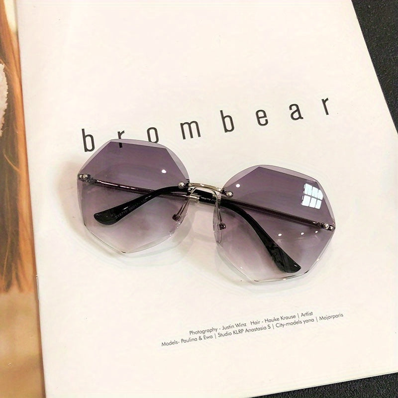 Polygon Gradient Lens Sunglasses UV400