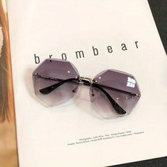 Polygon Gradient Lens Sunglasses UV400